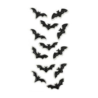 Resin Bat Stickers 12 Pack