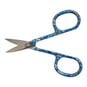Blue Woodblock Floral Embroidery Scissors image number 2
