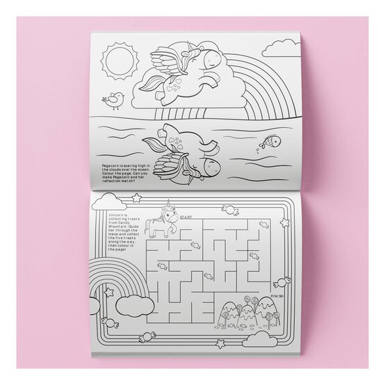 Unicorns and Friends Colour and Activity Set with Lap Desk image number 3