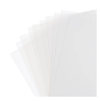 Sizzix Surfacez White Shrink Plastic 10 Sheets image number 2