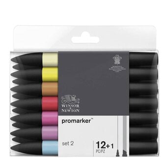 Winsor & Newton Promarkers Set 2 12 Pack image number 2