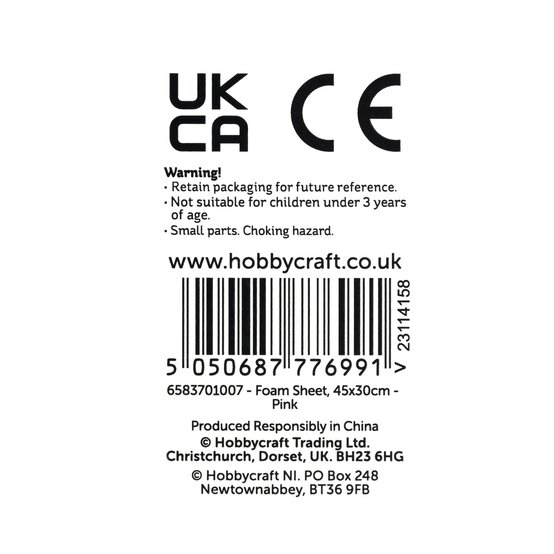 Pink EVA Foam Sheet 45cm x 30cm image number 5