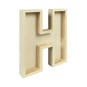 Wooden Fillable Letter H 22cm image number 1
