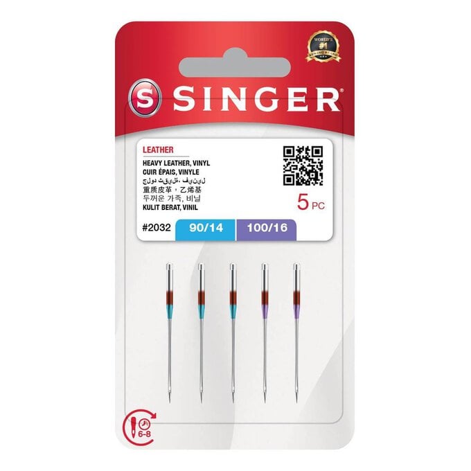 Singer Leather Machine Needles 5 Pack image number 1