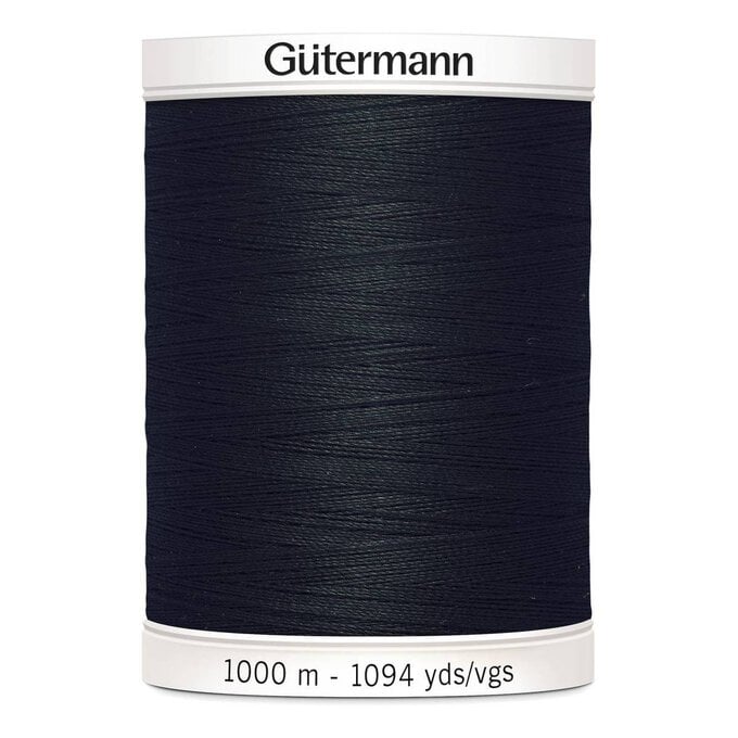 Gutermann Black Sew All Thread 1000m (000) image number 1