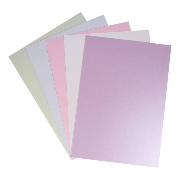 Assorted Pastel Pearl Card A3 20 Pack image number 1