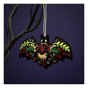 Embroidered Bat Decoration 16cm x 8cm