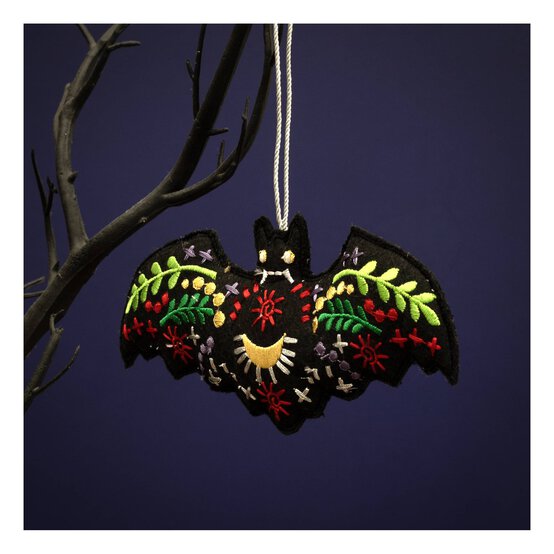 Embroidered Bat Decoration 16cm x 8cm image number 1