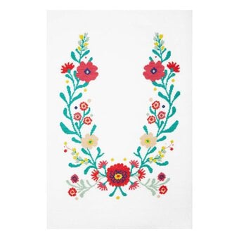 FREE PATTERN DMC Floral Frame Cross Stitch 0191
