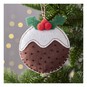 Make Your Own Felt Christmas Pudding Decoration Kit image number 1