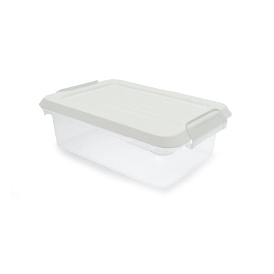 Clear White Storage Box 3 Litres image number 1