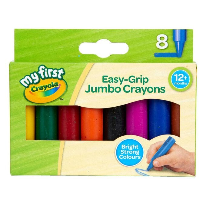 My First Crayola Easy-Grip Jumbo Crayons 8 Pack image number 1