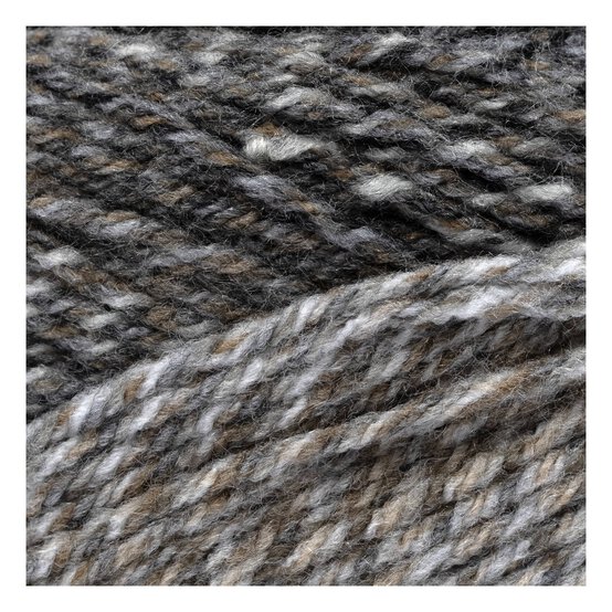 Knitcraft Grey Beige Fairy Go Round Aran Yarn 150g image number 2