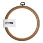Flexible Woodgrain Effect Embroidery Hoop 6 Inches image number 1