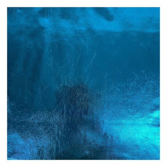 Turquoise Slinky Foil Fabric by the Metre image number 2