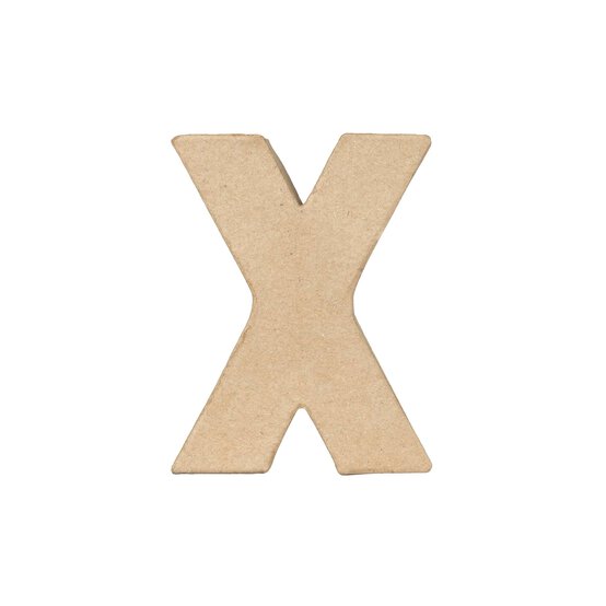 Mini Mache Letter X 10cm image number 5