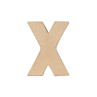 Mini Mache Letter X 10cm image number 5