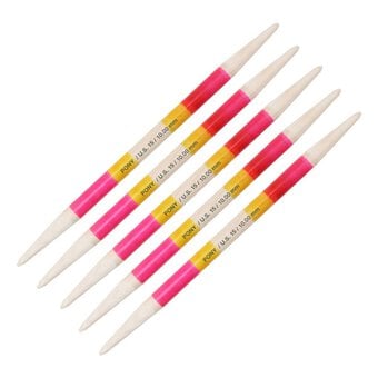 Pony Flair Double Ended Knitting Needles 20cm 10mm 5 Pack