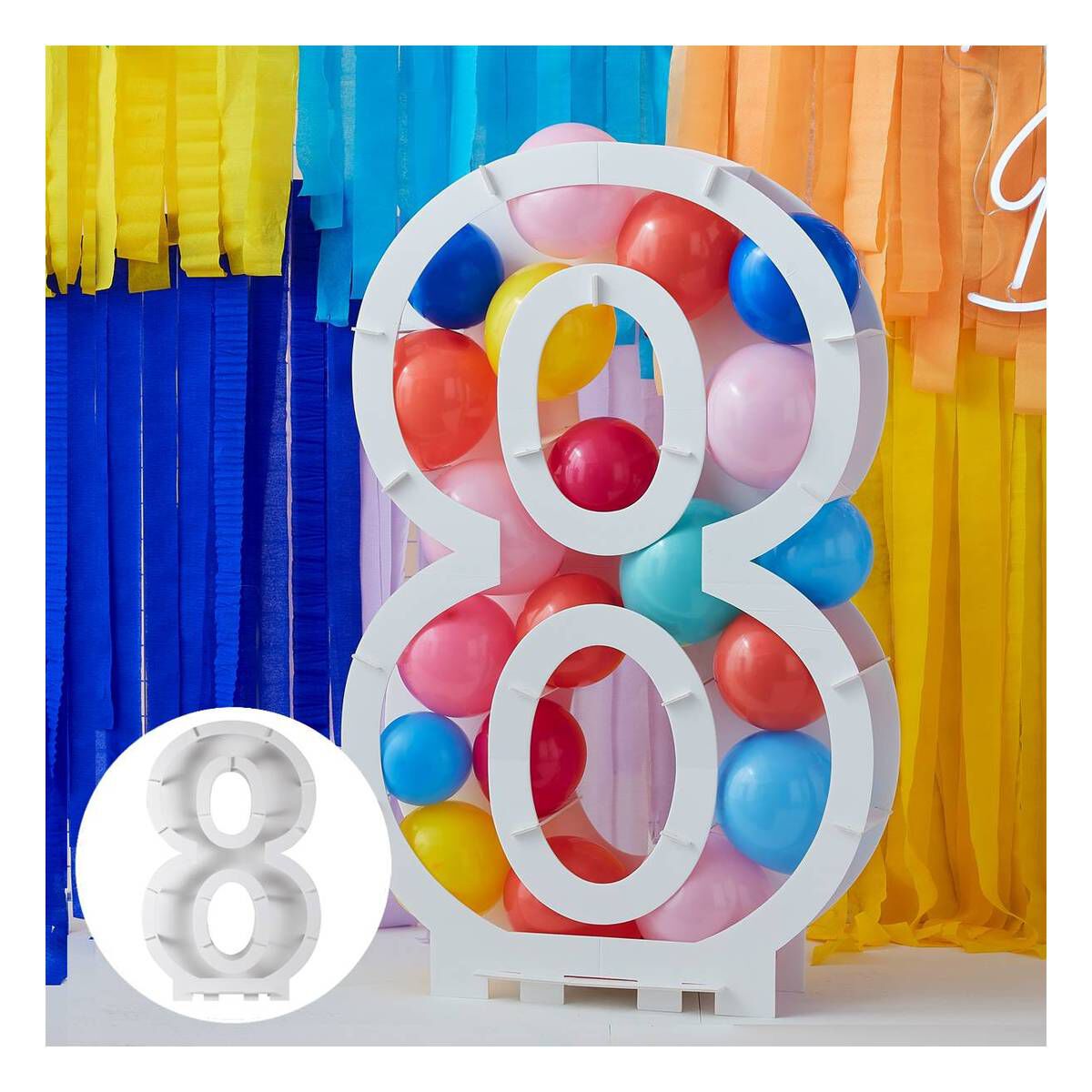 Ginger Ray Balloon Mosaic Number Frame 8 Hobbycraft