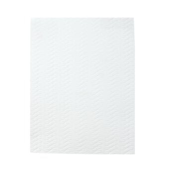White Wavy Embossed Foam Sheet 22.5cm x 30cm