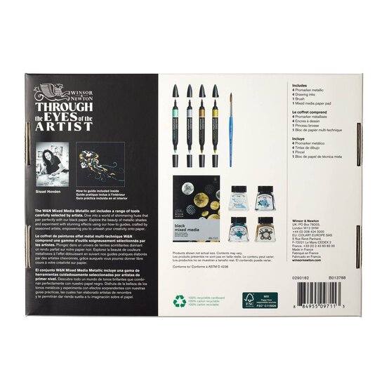 Winsor & Newton Mixed Media Metallic Set 10 Pieces image number 7