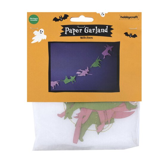 Witch Paper Garland 1.5m image number 2