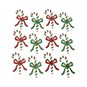 Candy Cane Epoxy Stickers 12 Pack  image number 1