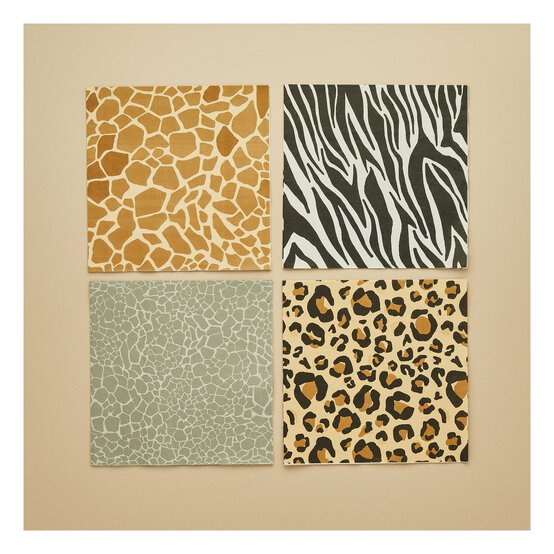 Safari Animal Print Napkins 16 Pack image number 2