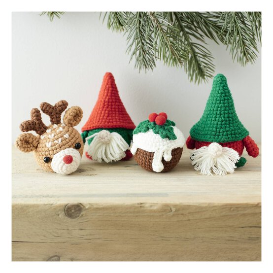 Make Your Own Christmas Crochet Kit 4 Pack image number 1