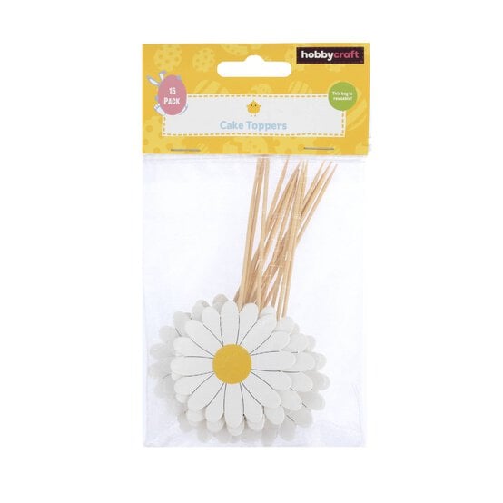 Daisy Cupcake Toppers 15 Pack image number 4