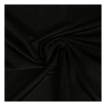 Black Elastane Fabric by the Metre