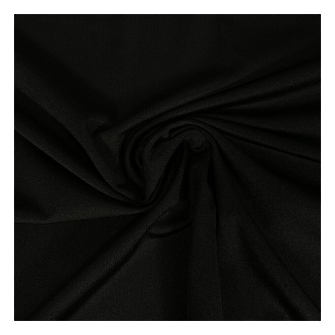 Black Elastane Fabric by the Metre