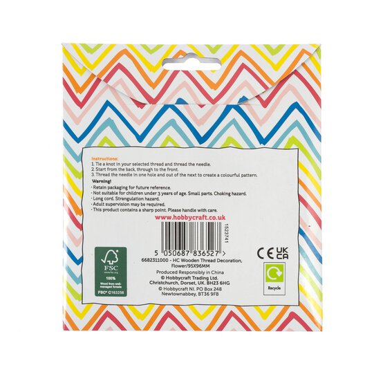 Flower Wooden Threading Kit image number 6