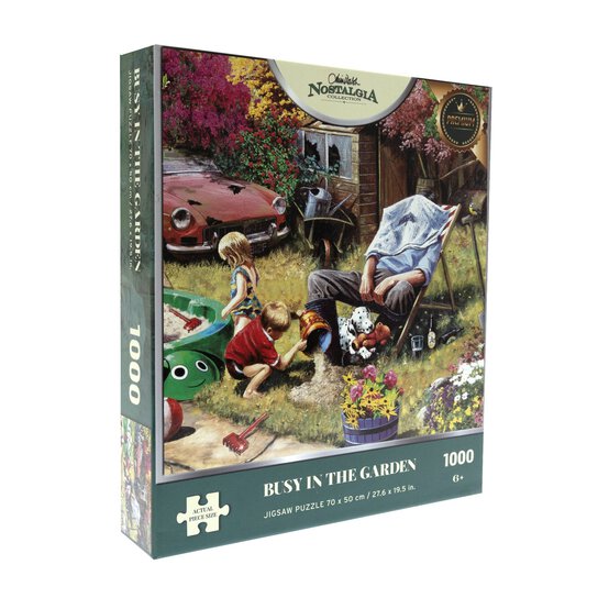 Busy in the Garden Jigsaw Puzzle 1000 Pieces image number 1