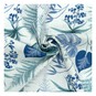 Blue Palm Leaf Cotton Fabric by the Metre image number 1