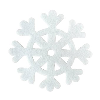 Felt Snowflakes 10cm 4 Pack image number 2