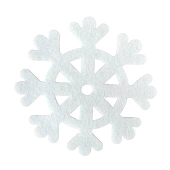 Felt Snowflakes 10cm 4 Pack