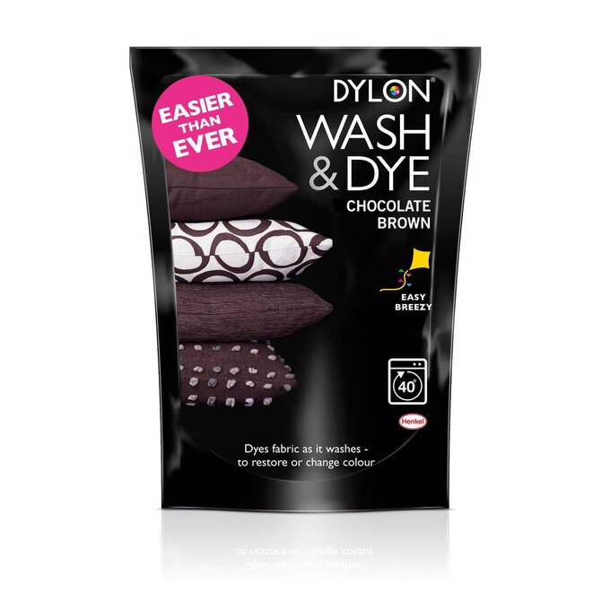 Dylon Chocolate Brown Wash and Dye 400g image number 1