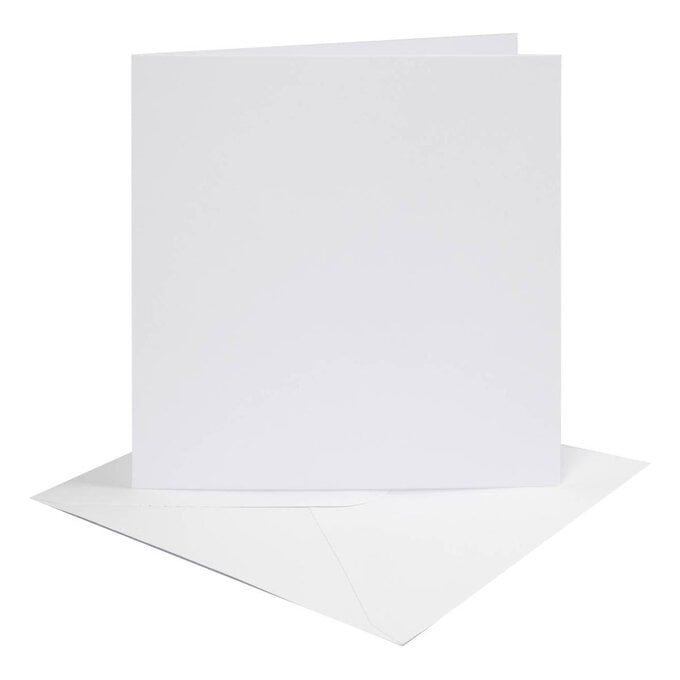 White Cards and Envelopes 6 x 6 Inches 4 Pack image number 1
