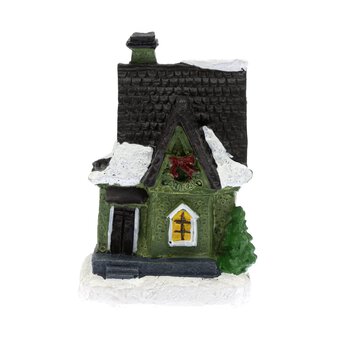 Green House Resin Decoration 8cm