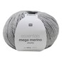 Rico Light Grey Essentials Mega Merino Chunky Yarn 100g image number 1