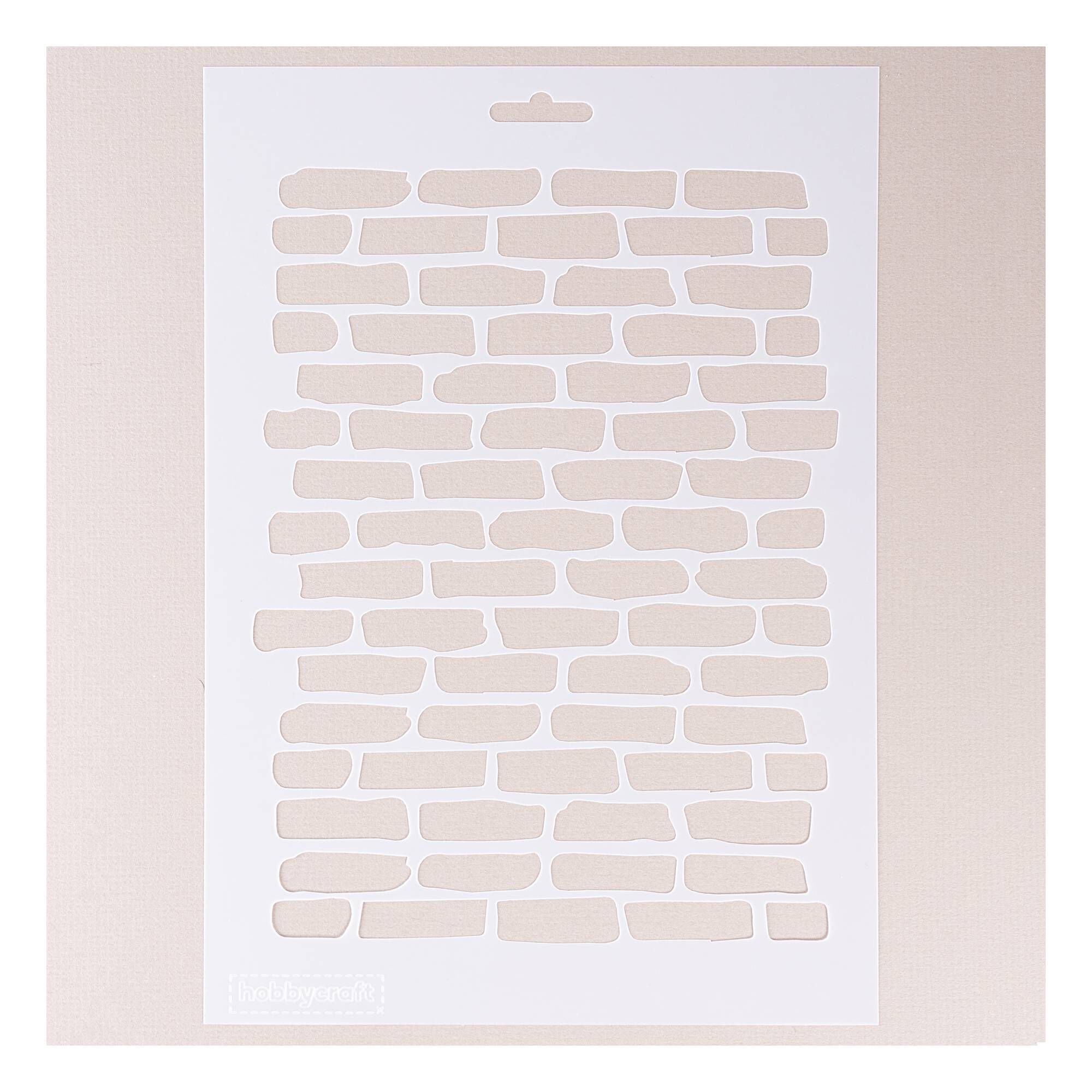 Brick Work Stencil 21cm x 29cm Hobbycraft