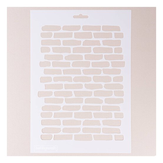 Brick Work Stencil 21cm x 29cm image number 1