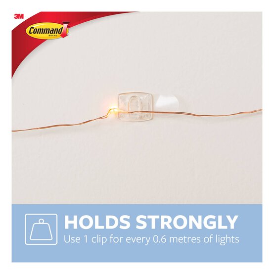 Command Clear Decorating Clips with Clear Strips 20 Pack image number 4