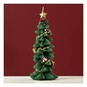 Embellished Christmas Tree Candle 19cm image number 1