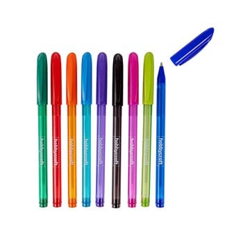 Vivid Ballpoint Pens 9 Pack