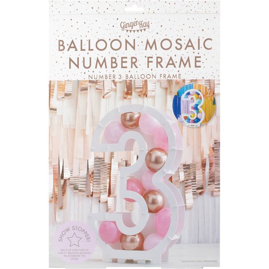 Ginger Ray Balloon Mosaic Number Frame 3 image number 4