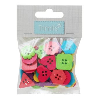 Trimits Carnival Geometry Craft Buttons 20g