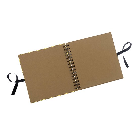 Spiral Bound Foil Gold Dot Scrapbook 8 x 8 Inches image number 3