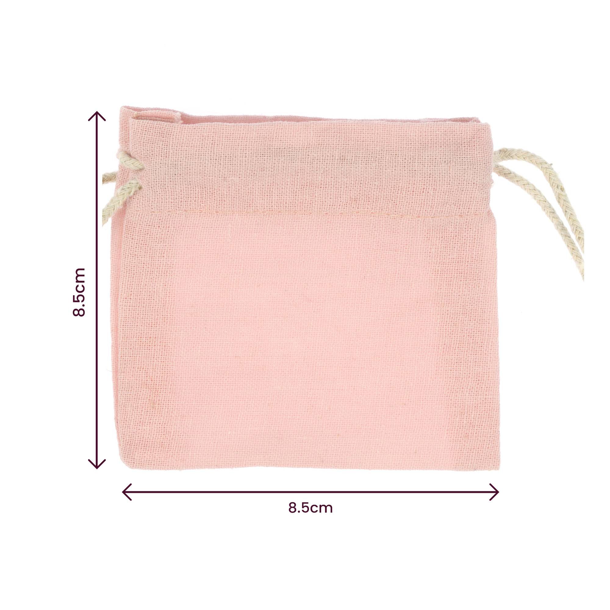 Pink Mini Cotton Drawstring Bags 5 Pack | Hobbycraft